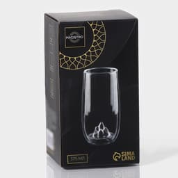 Стакан Magistro «Горы», 350 мл, 6.5×15 см, с двойными стенками, стекло, прозрачный