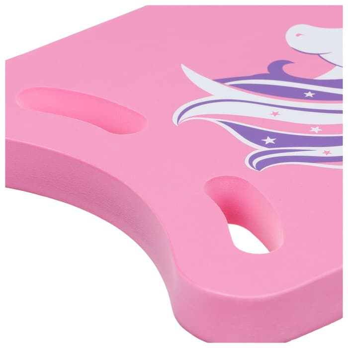 Доска для плавания «Единорог» На волне, 36.5×26×2.8 см, розовая