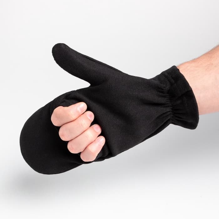 Варежки мужские с откидным верхом, НАЧЁС, чёрные