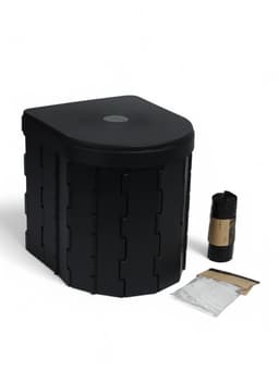 Туалет складной туристический Maclay, в комплекте 15 мешков, 12 пакетов абсорбента