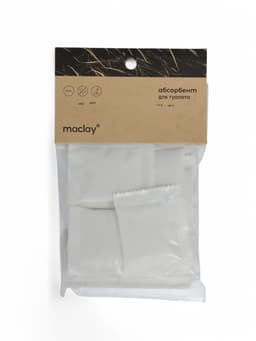 Туалет складной туристический Maclay, в комплекте 15 мешков, 12 пакетов абсорбента