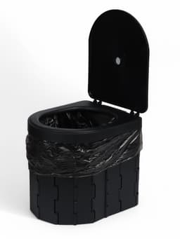 Туалет складной туристический Maclay, в комплекте 15 мешков, 12 пакетов абсорбента