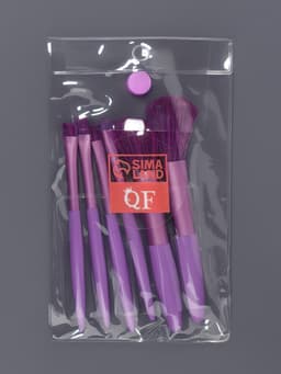 Набор кистей для макияжа COLOR POWER, 6 шт., фиолетовый