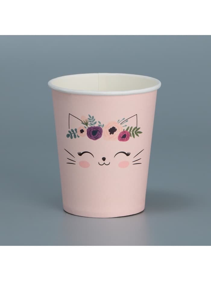 Стакан для цветов «Котик», 250 мл
