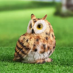 Садовая фигура из полистоуна «Филин», 14×13×11 см