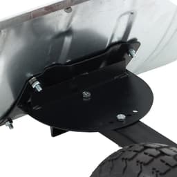 Движок для уборки снега, оцинкованный ковш 43×75 см, металлическая планка, на колёсах, металлический черенок, с ручкой