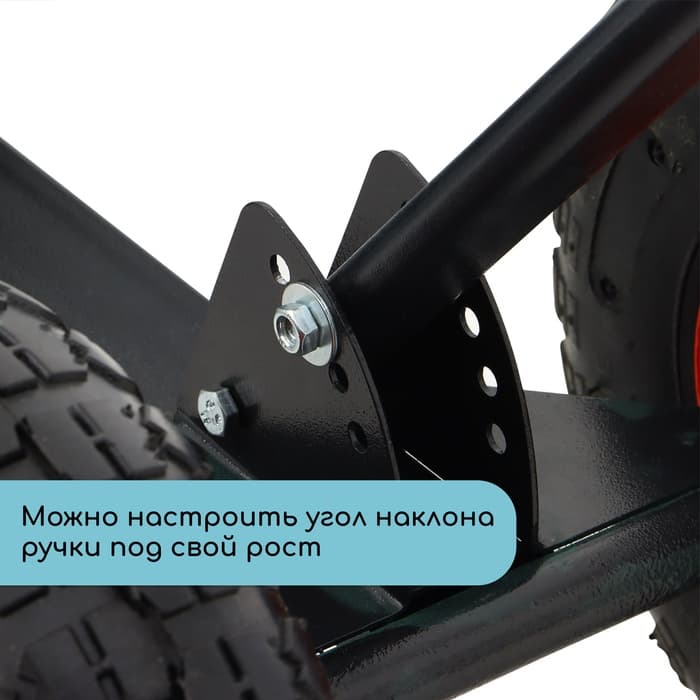 Движок для уборки снега, оцинкованный ковш 43×75 см, металлическая планка, на колёсах, металлический черенок, с ручкой