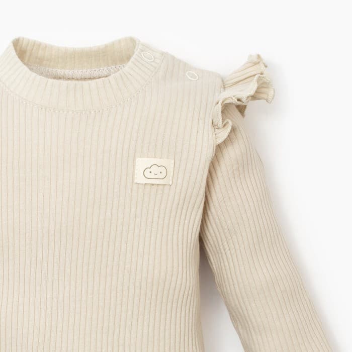 Костюм для девочки (джемпер, легинсы) «Крошка Я» BASIC LINE, цвет молочный, рост 62-68 см