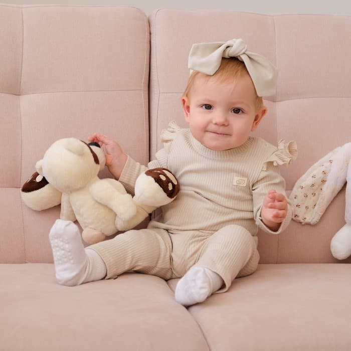 Костюм для девочки (джемпер, легинсы) «Крошка Я» BASIC LINE, цвет молочный, рост 62-68 см