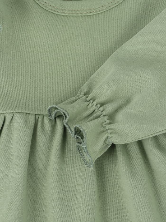 Комплект для девочки (платье, повязка) «Крошка Я» BASIC LINE, рост 62-68 см, зелёное