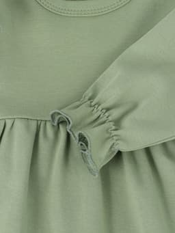 Комплект для девочки (платье, повязка) «Крошка Я» BASIC LINE, рост 62-68 см, зелёное