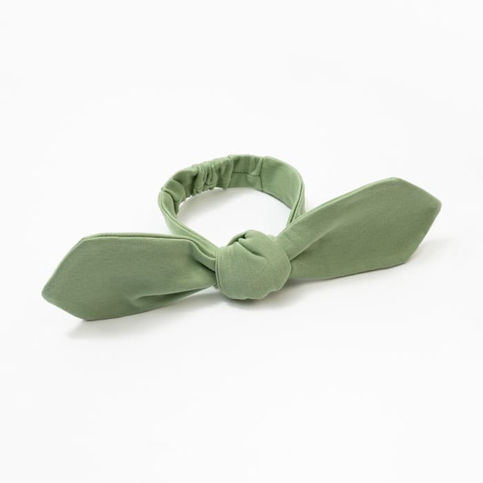 Комплект для девочки (платье, повязка) «Крошка Я» BASIC LINE, рост 62-68 см, зелёное