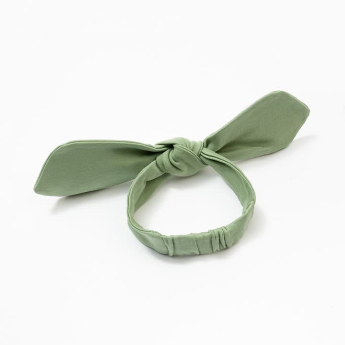 Комплект для девочки (платье, повязка) «Крошка Я» BASIC LINE, рост 62-68 см, зелёное