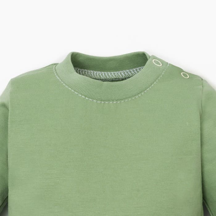 Лонгслив «Крошка Я» BASIC LINE, рост 62-68 см, зелёный