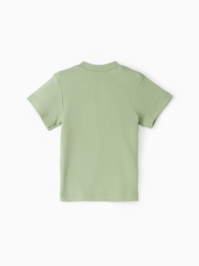 Футболка детская «Крошка Я» BASIC LINE, зелёная, рост 62-68 см