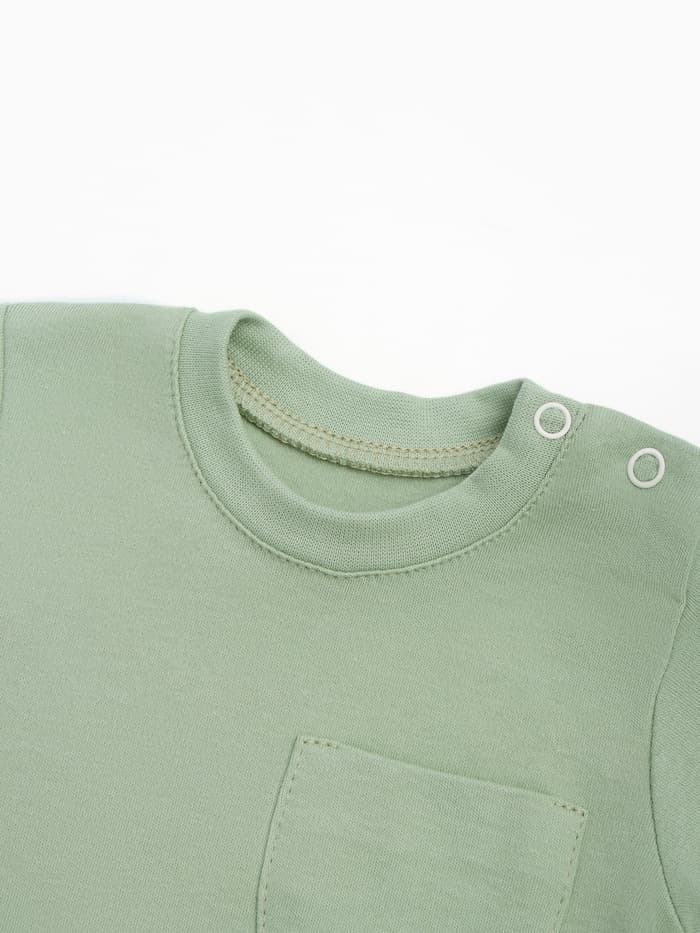 Футболка детская «Крошка Я» BASIC LINE, зелёная, рост 62-68 см
