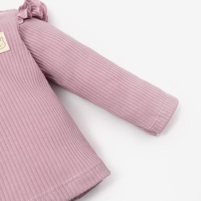 Костюм для девочки (джемпер, легинсы) «Крошка Я» BASIC LINE, розовый, рост 62-68 см