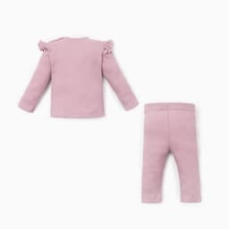 Костюм для девочки (джемпер, легинсы) «Крошка Я» BASIC LINE, розовый, рост 62-68 см