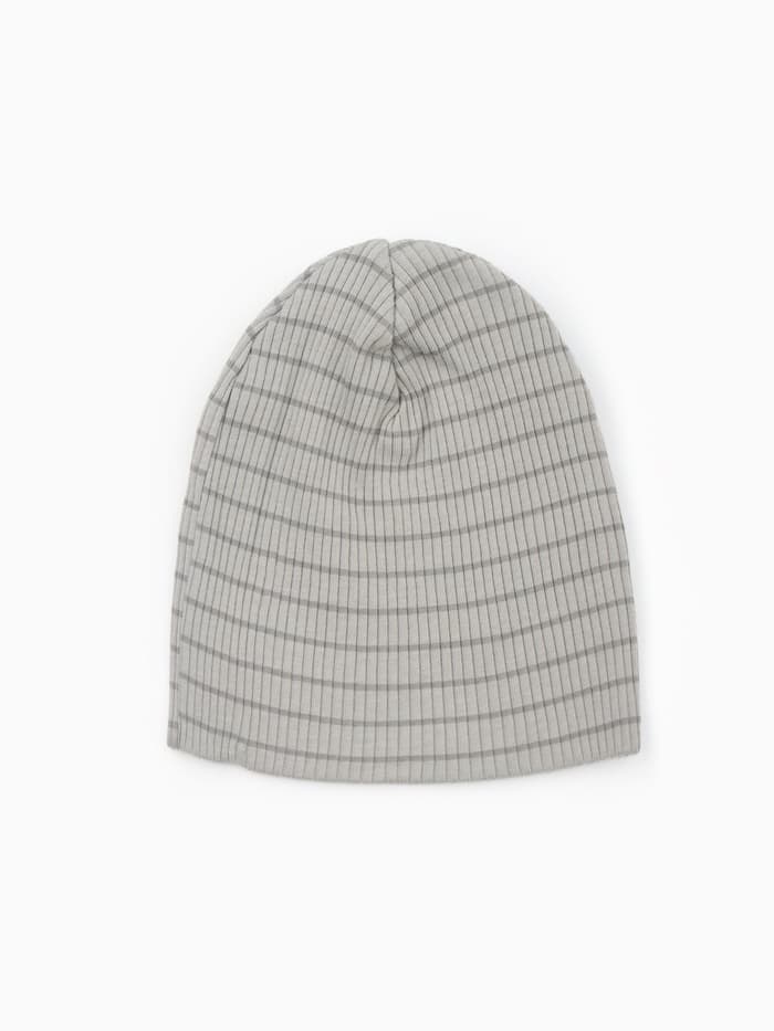 Шапка детская «Крошка Я» BASIC LINE, размер 46, полоска серая