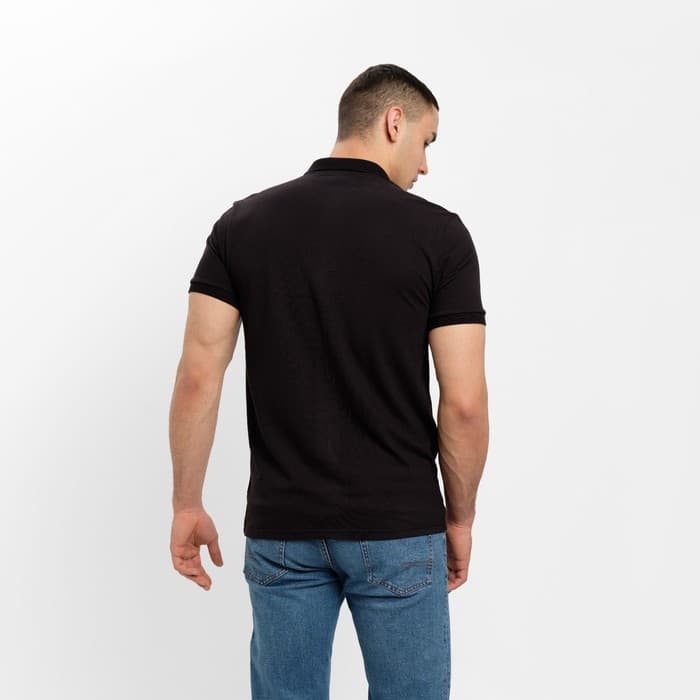 Футболка поло мужская MINAKU: Basic line, размер 46, чёрная