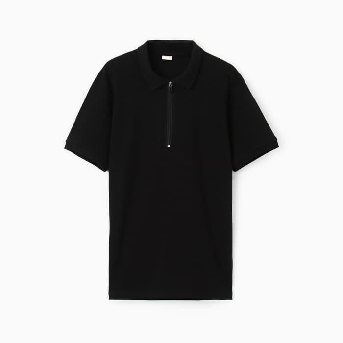 Футболка поло мужская MINAKU: Basic line, размер 48, чёрная