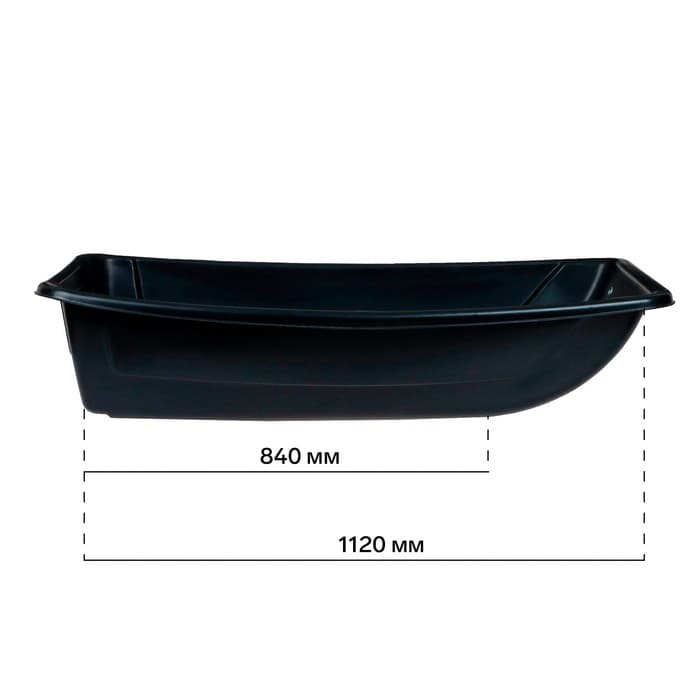 Сани рыбацкие YUGANA "С-5" 1200×600×250 мм, толщина пластика 3-5 мм