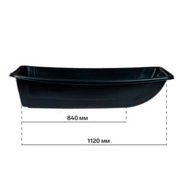 Сани рыбацкие YUGANA "С-5" 1200×600×250 мм, толщина пластика 3-5 мм