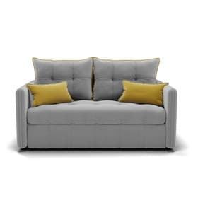 Диван прямой «Палермо», механизм выкатной, велюр, цвет селфи 15/подушки 08