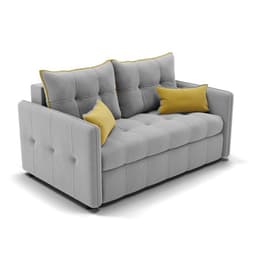 Диван прямой «Палермо», механизм выкатной, велюр, цвет селфи 15/подушки 08