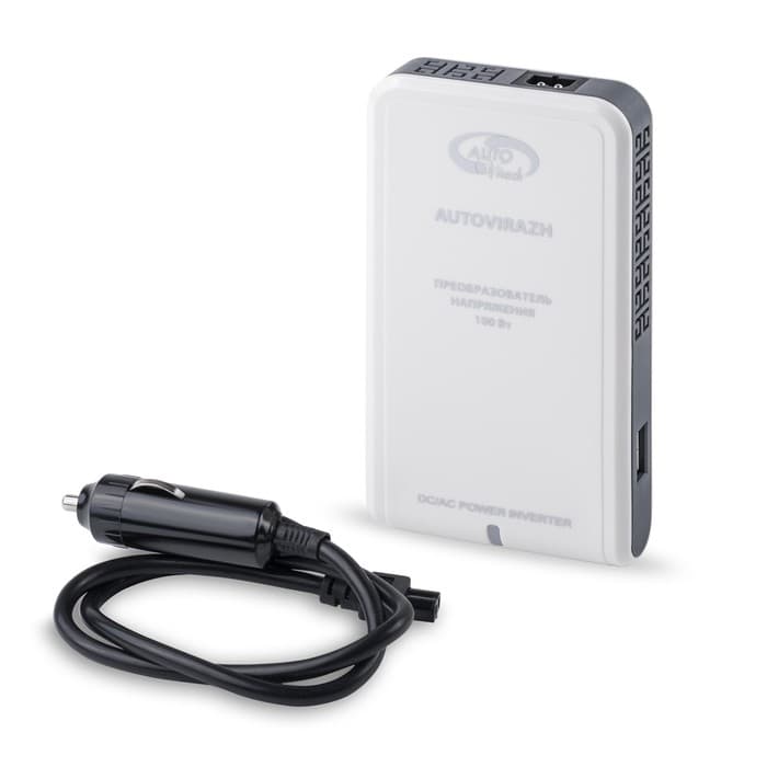 Преобразователь напряжения-инвертер Autovirazh AV-015100, 12 В-220 В, USB