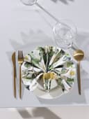 Набор салфеток с декоративными кольцами «Этель» Camellia, 40×40 см - 2 шт., 100% хлопок, саржа