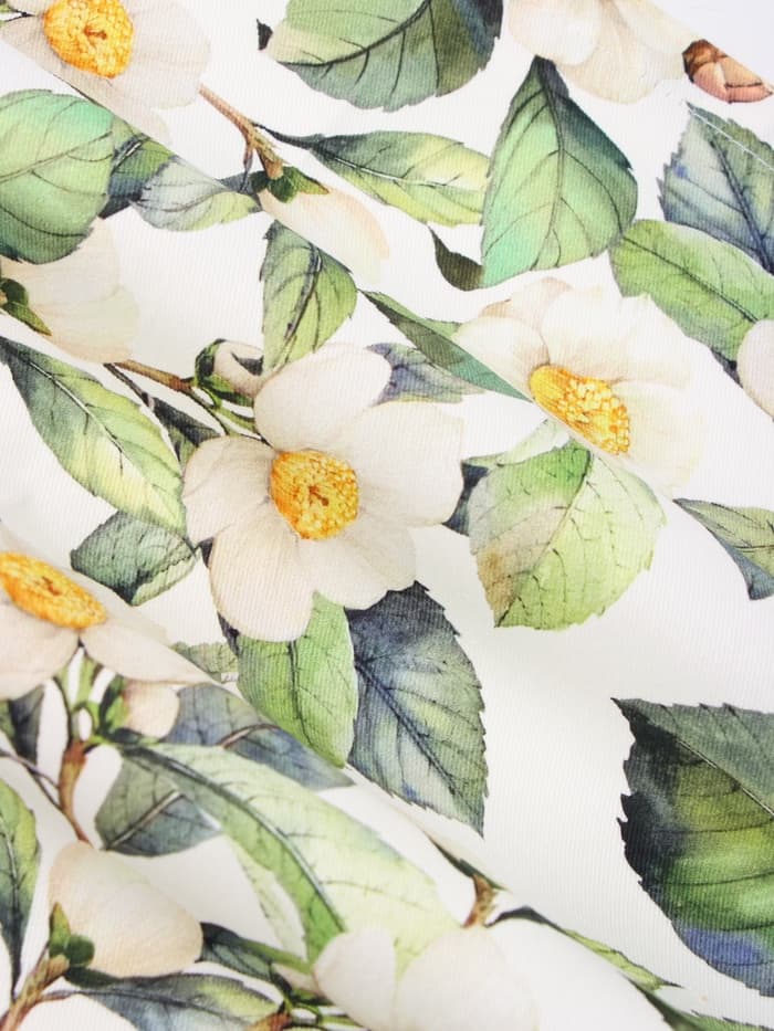 Набор салфеток с декоративными кольцами «Этель» Camellia, 40×40 см - 2 шт., 100% хлопок, саржа