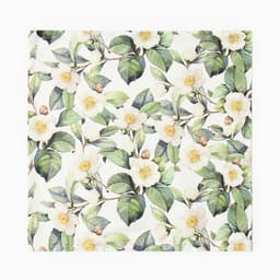 Набор салфеток с декоративными кольцами «Этель» Camellia, 40×40 см - 4 шт., 100% хлопок, саржа