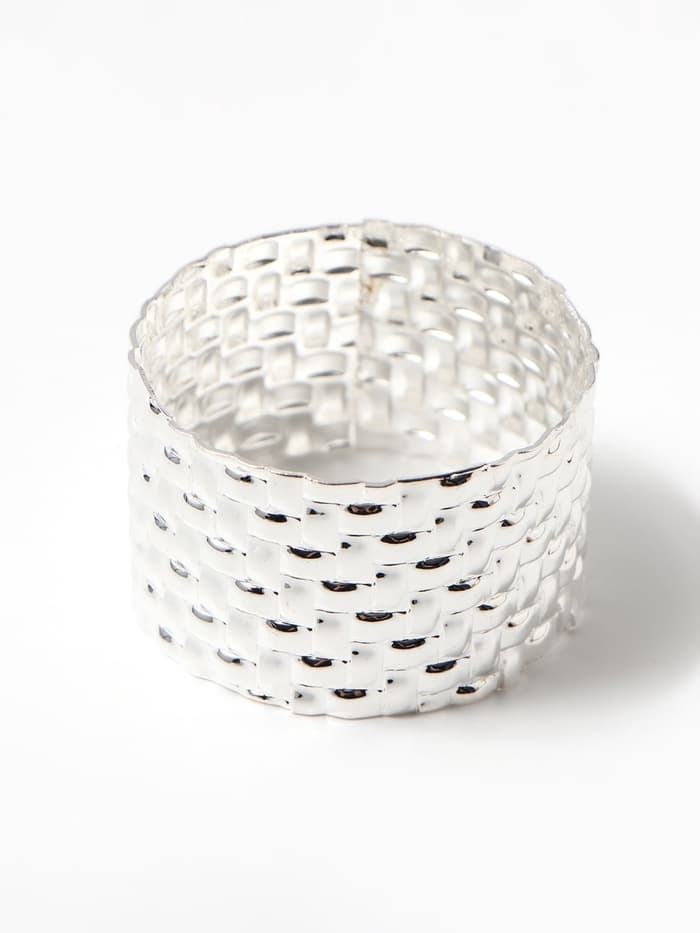 Набор салфеток с декоративными кольцами «Этель» Meadow flower, 40×40 см - 2 шт., 100% хлопок, саржа