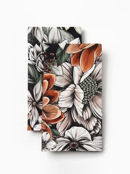 Набор салфеток с декоративными кольцами «Этель» Meadow flower, 40×40 см - 2 шт., 100% хлопок, саржа