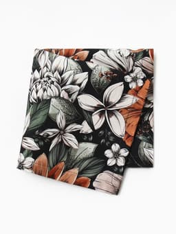 Набор салфеток с декоративными кольцами «Этель» Meadow flower, 40×40 см - 2 шт., 100% хлопок, саржа