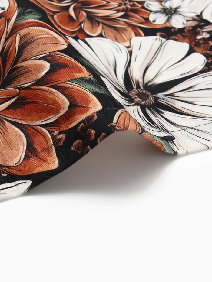 Набор салфеток с декоративными кольцами «Этель» Meadow flower, 40×40 см - 4 шт., 100% хлопок, саржа