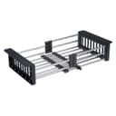 Корзина для сушки на раковину AFLORN AF90001F, нерж.сталь, 30-43.5×22×9 см, раздвижная, графит