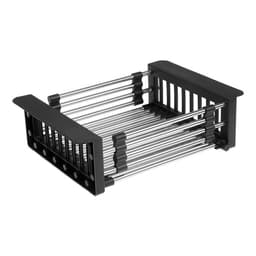 Корзина для сушки на раковину AFLORN AF90001F, нерж.сталь, 30-43.5×22×9 см, раздвижная, графит