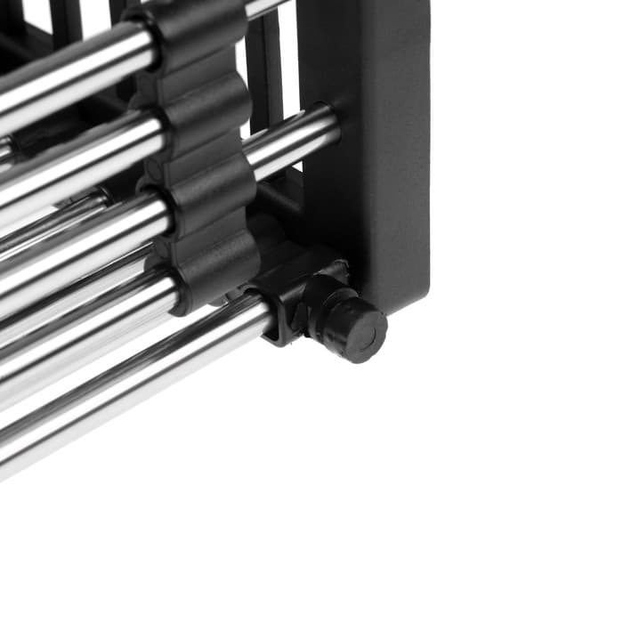 Корзина для сушки на раковину AFLORN AF90001F, нерж.сталь, 30-43.5×22×9 см, раздвижная, графит