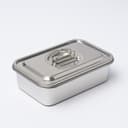 Контейнер для еды, 2 секции, 23×15.5×7, с крышкой, нержавеющая сталь, серебристый