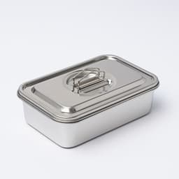 Контейнер для еды, 2 секции, 23×15.5×7, с крышкой, нержавеющая сталь, серебристый