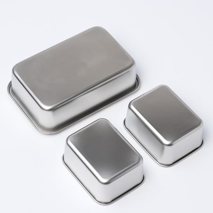 Контейнер для еды, 2 секции, 23×15.5×7, с крышкой, нержавеющая сталь, серебристый