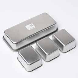 Контейнер для еды 3 секции, 34×15.5×7, с крышкой, нержавеющая сталь, серебристый