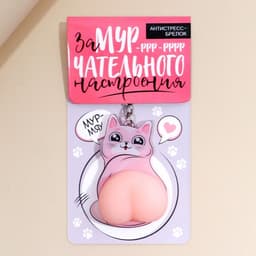 Брелок мялка для ключей «Замурчательного настроения» 4.6×7 см