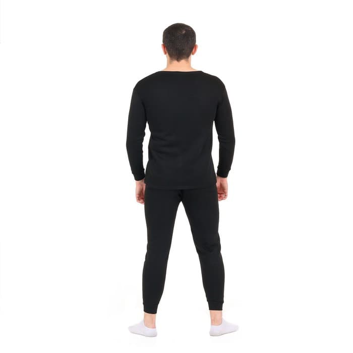Термобелье мужское, размер S, 44-46, рост 160-164 см, чёрное