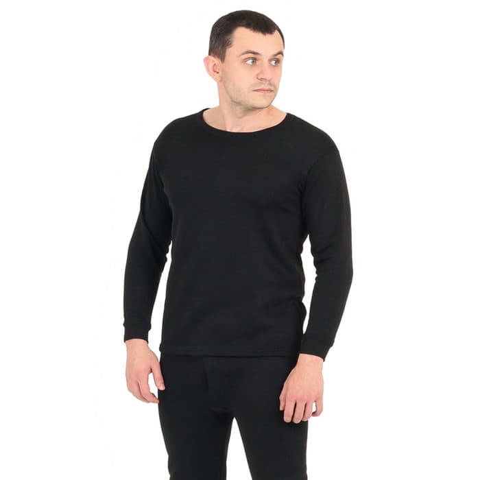 Термобелье мужское, размер M, 46-48, рост 165-170 см чёрное