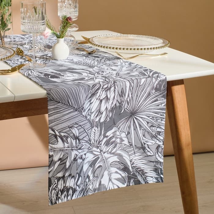Дорожка на стол «Этель» Palm leaves 40×149 см, 100% хлопок, саржа 190 г/м²