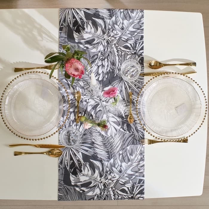 Дорожка на стол «Этель» Palm leaves 40×149 см, 100% хлопок, саржа 190 г/м²