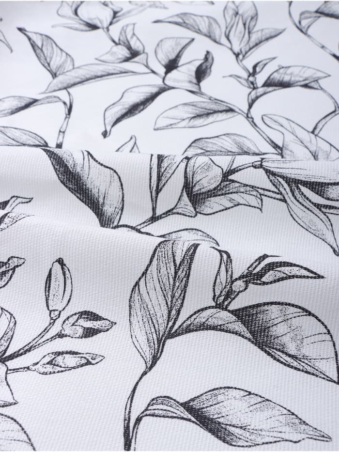 Скатерть «Доляна» Plant leaves, 146×180 см, 100% хлопок, рогожка 164 г/м²